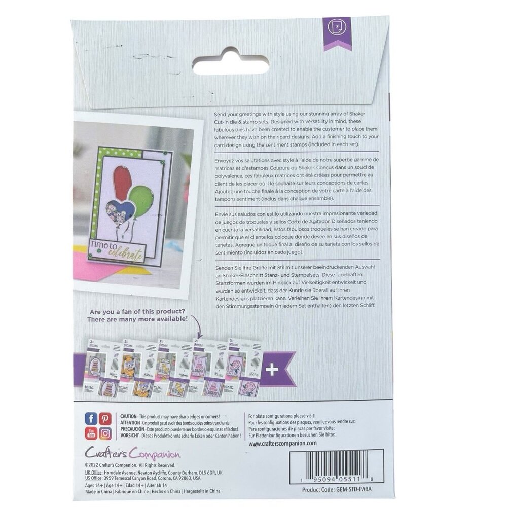 Gemini Crafter’s Companion Stamp Die Lot 4 Card Making Birthday Sets New - Picture 7 of 12